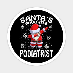 Santas Favorite Podiatrist Christmas Magnet